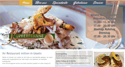 Desktop Screenshot of kupferpfanne-usseln.de