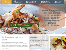 Tablet Screenshot of kupferpfanne-usseln.de